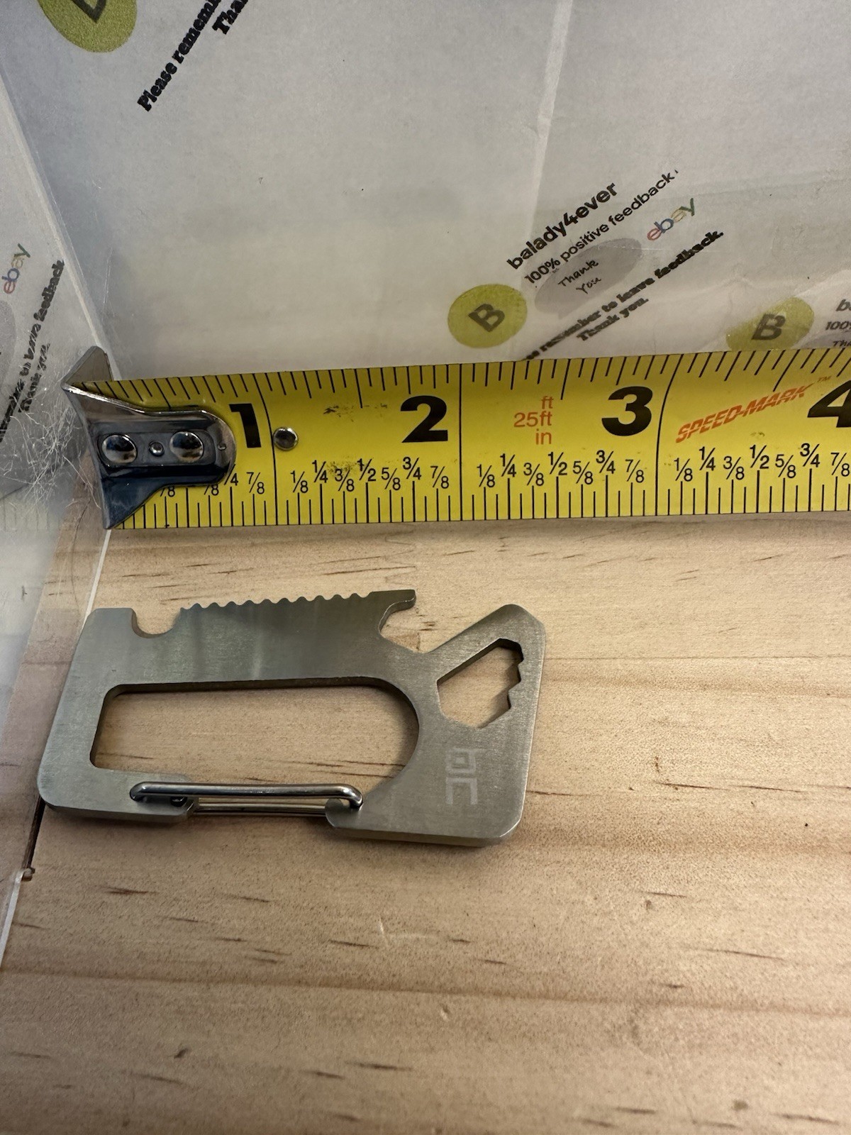 “Gulfstream” Branded Everyday Carry (EDC) Pry Bar Keychain Carabiner 2.5”