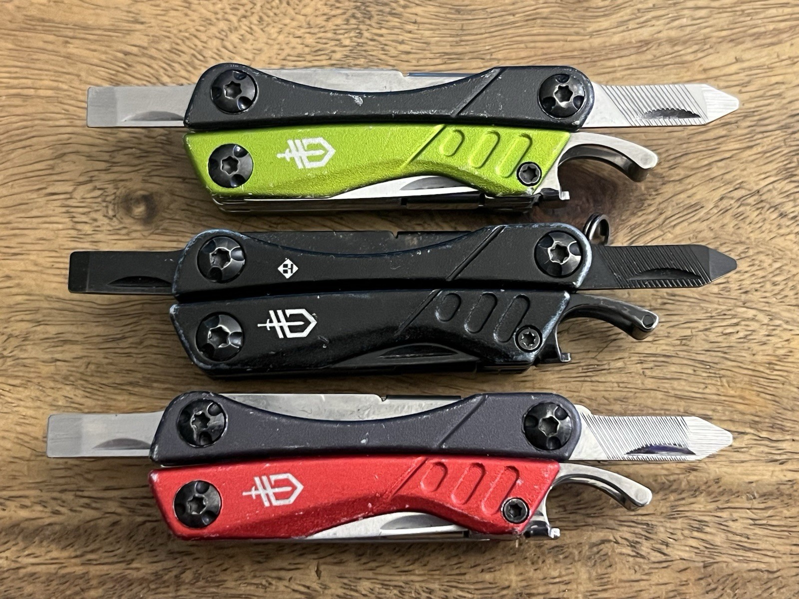 Gerber Dime Mini Multi-Tool Knife Pliers Scissors Driver SUPER Nice! Lot Of 3