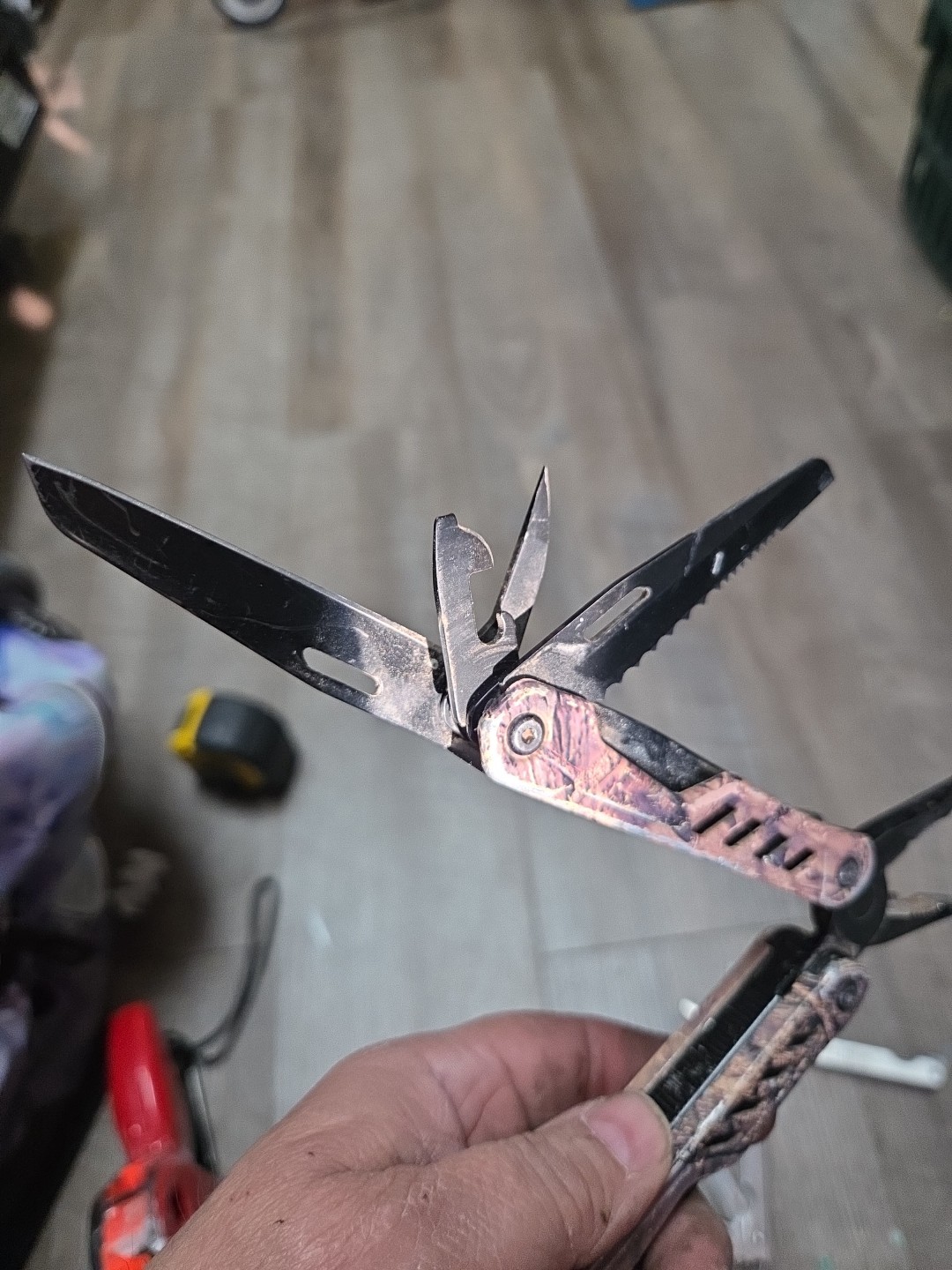 Camo Multi tool Pliers. Used Not Branded