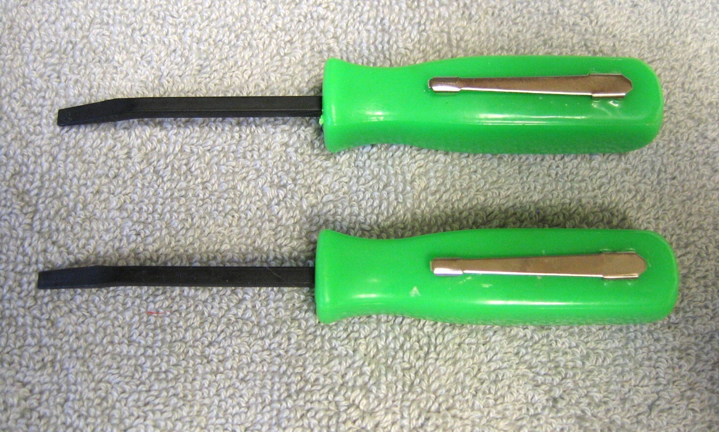 Snap On Pocket Screwdriver & 2 PQY Pocket Mini Pry Bar Tools **Green** *NEW*