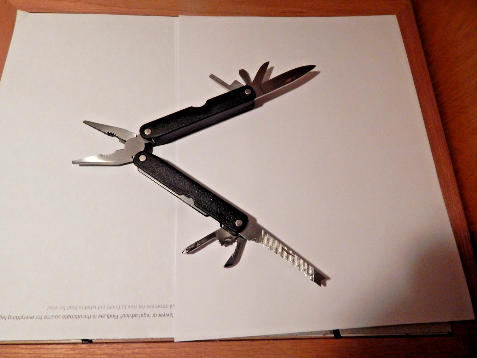 Barlow Multi-Tool Pocket Knife With Nylon Case.