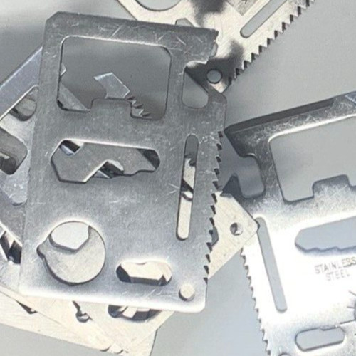 20-PACK: Stainless Steel Multi-Purpose Knife Survival 3×2″ Hidden Wallet Tool