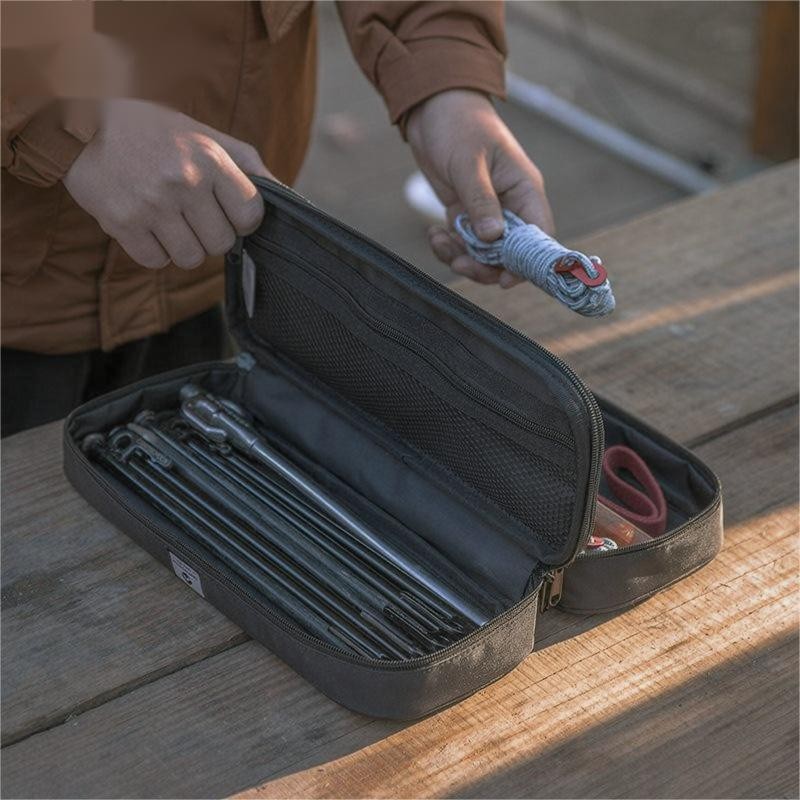 Outdoor camping double-layer thick waterproof multifunctional storage bag