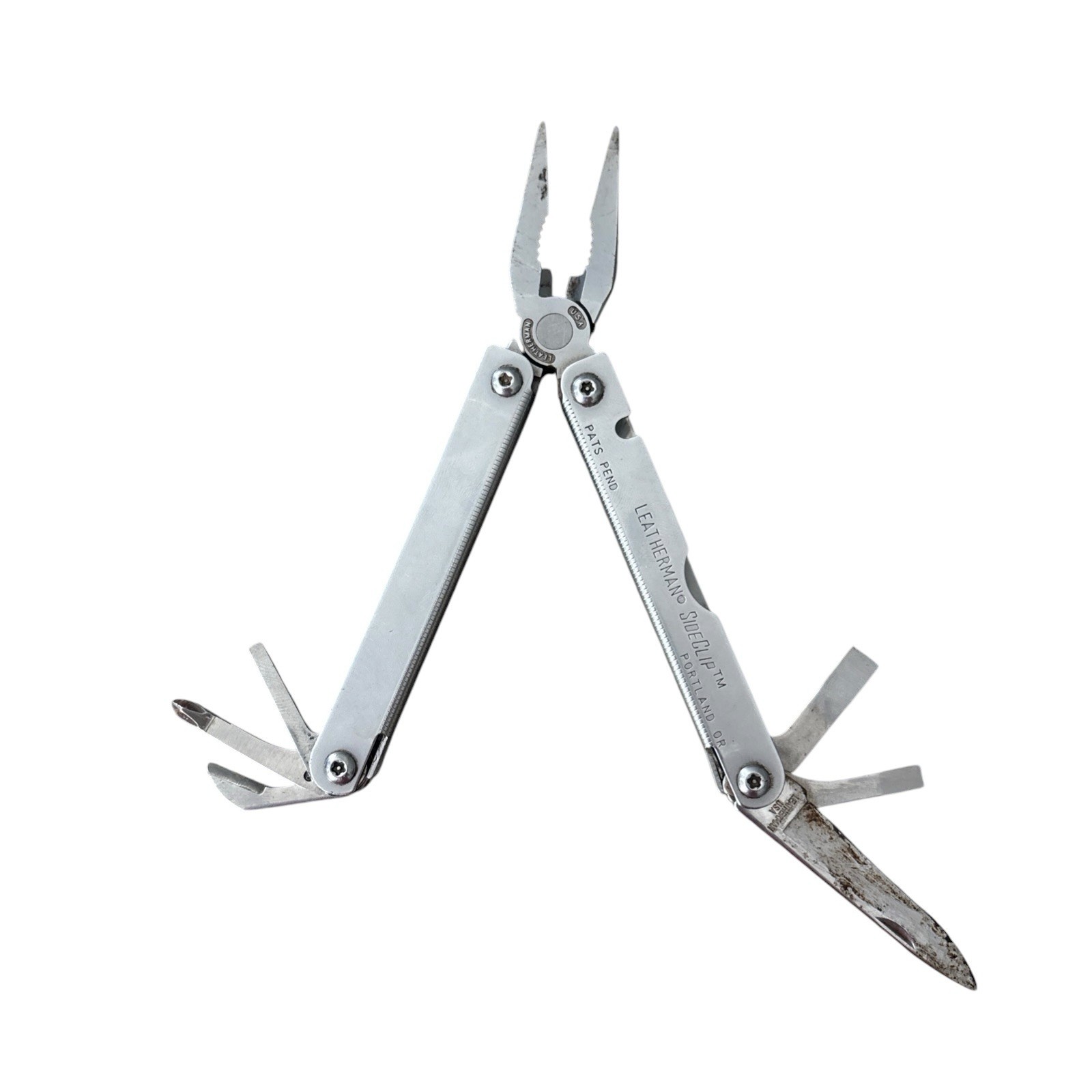Vintage Leatherman Sideclip Multi-Tool USA Dated 1998 Retired Portland USA Case
