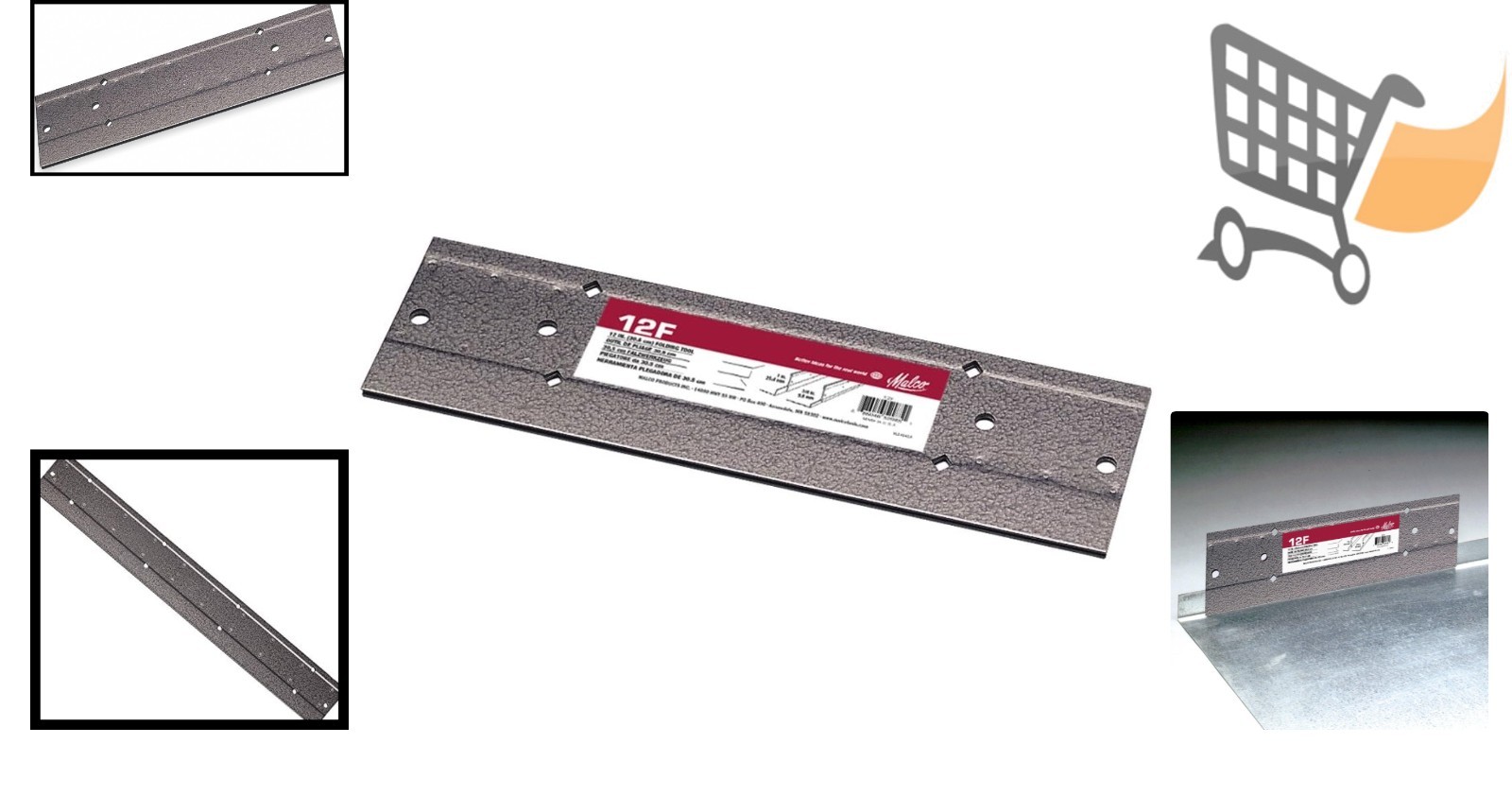 12 in Steel Folding Tool for HVAC Ductwork Ventilation Sheet Metal