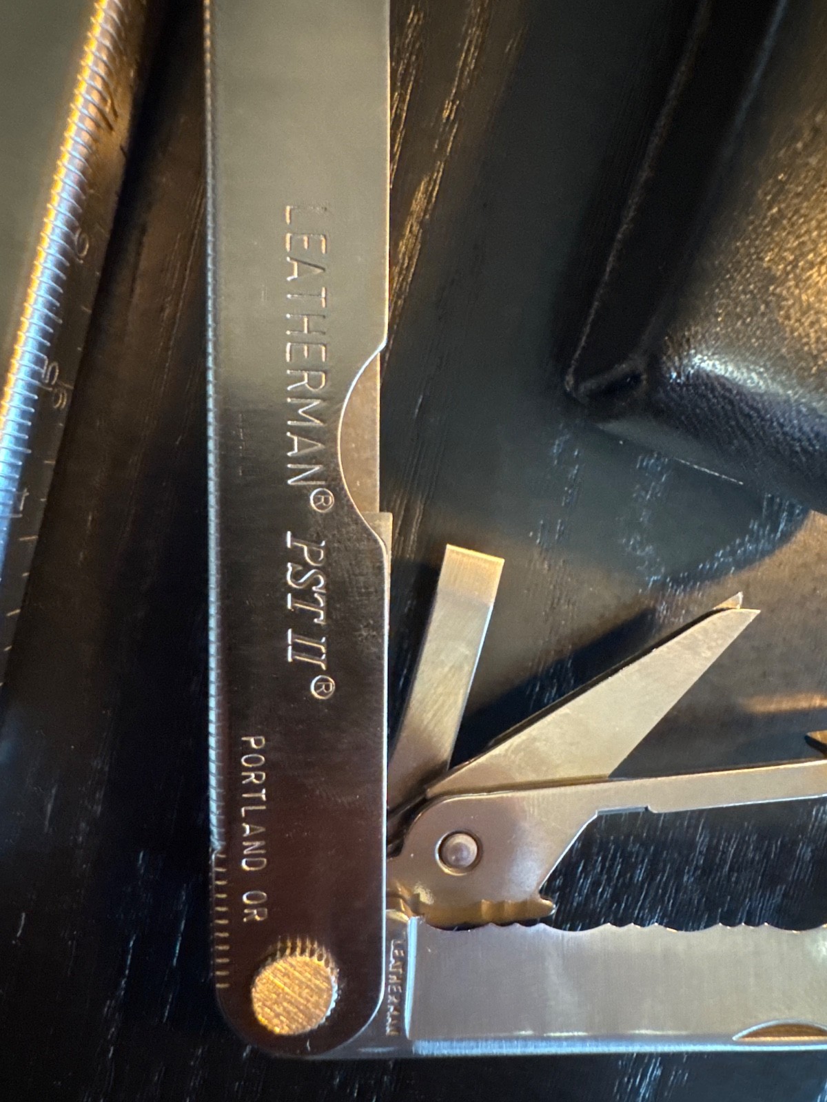 Vintage Leatherman PST II Multi Tool W/ Leather Sheath ~ 1993 Date Code