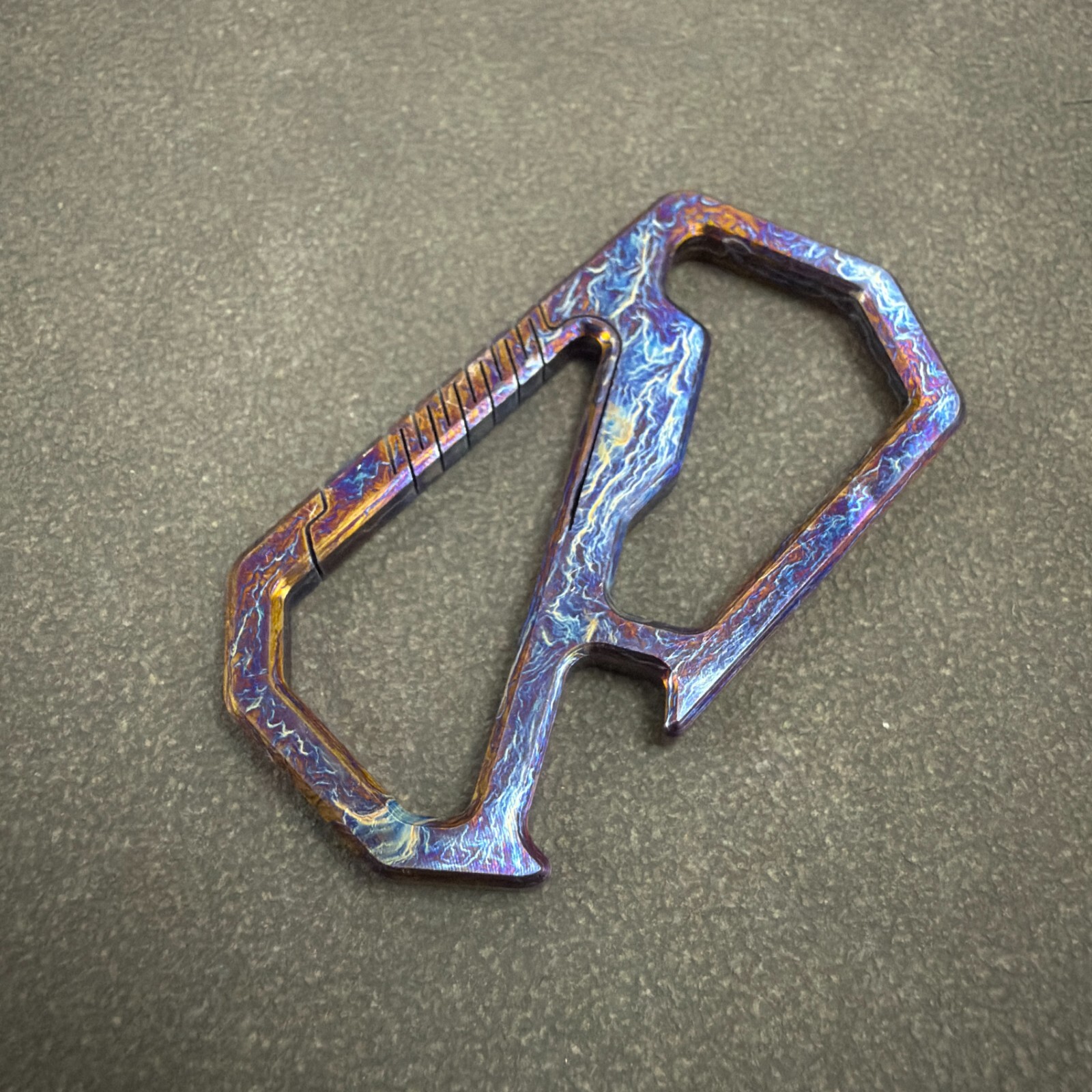 RIHE Design TC4 Titanium Key Chain EDC Bottle Opener Crowbar -Color
