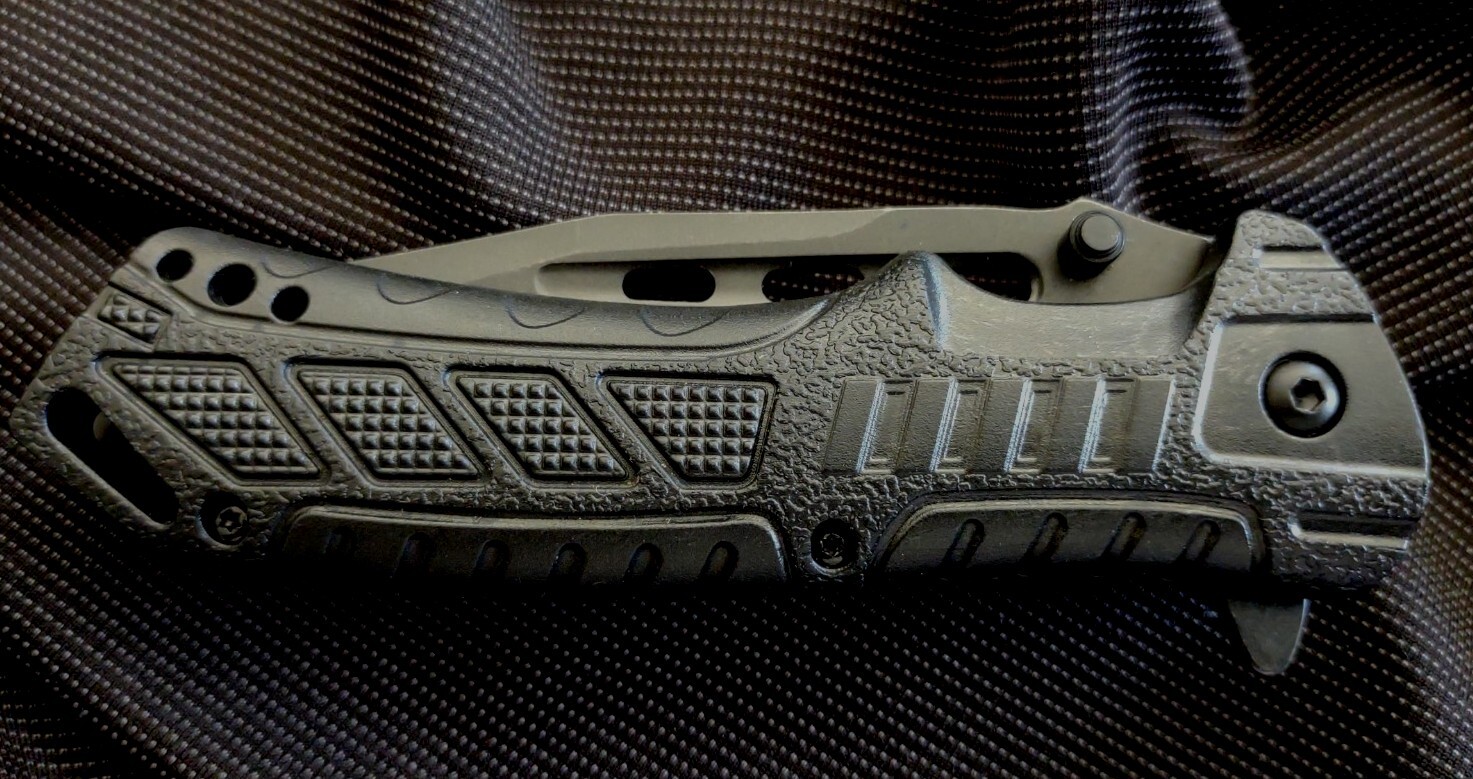 8″ Black Spring Assisted Locking Pocket Knife Folding Tactical Rescue Camping