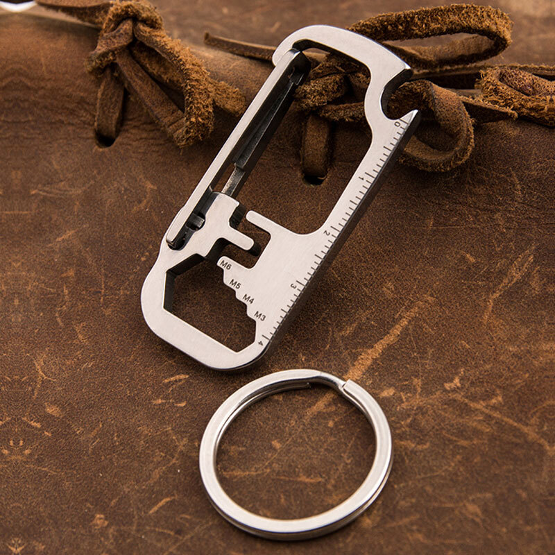 Outdoor EDC Multi Tools Waist Hanging Carabiner Creative Portable Keychain