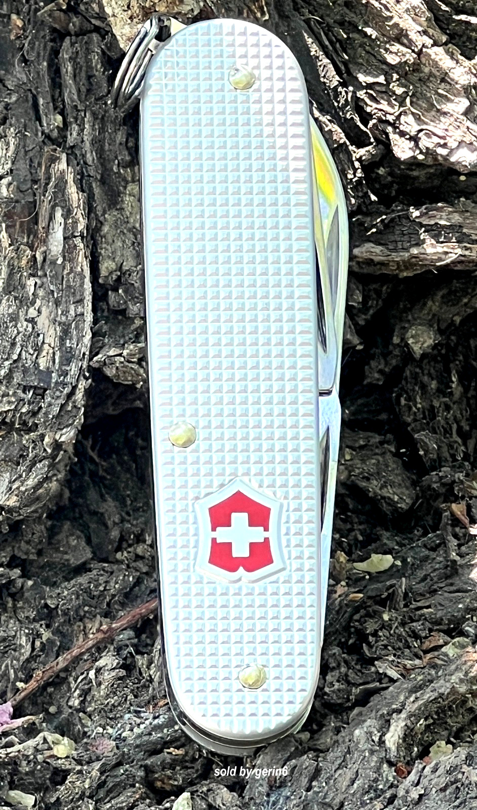 Swiss Army 84mm Knife, Silver Alox Cadet Victorinox 0.2601.26 New In Box
