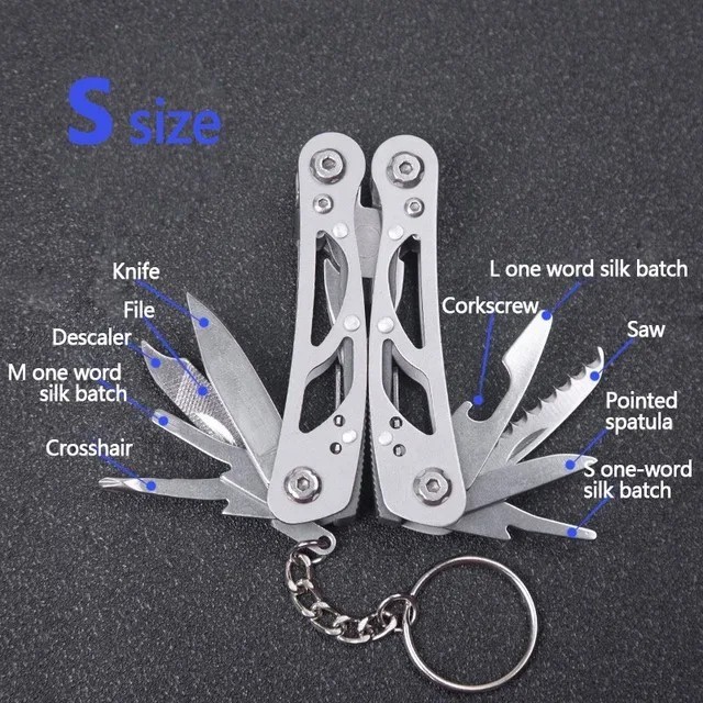 14-in-1 MINI Multitool Pliers Rugged & Practical Portable Pocket Camping Tools
