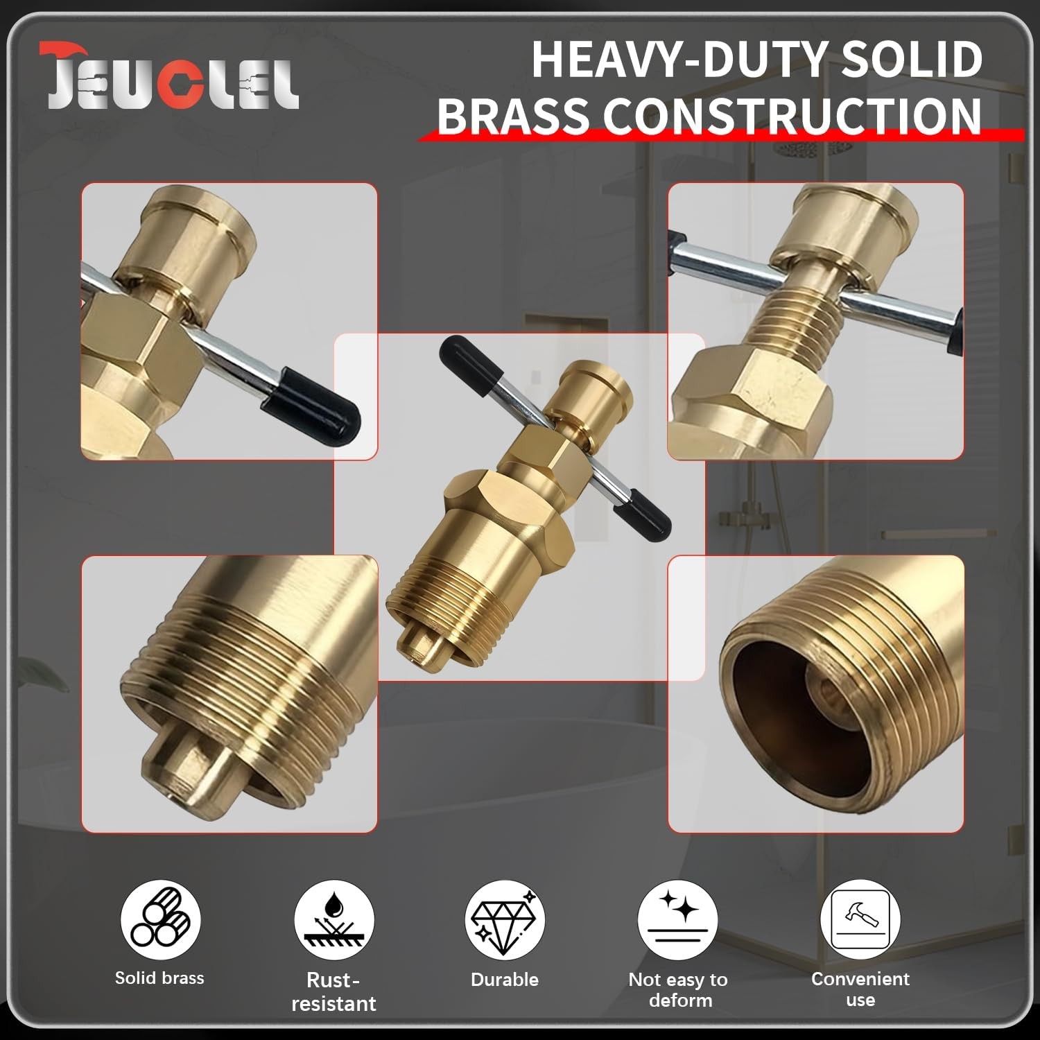 Olive Ring Removal Tool with Diameters of 1/2″ & 3/4″ | Brass Pipe Olive Remover