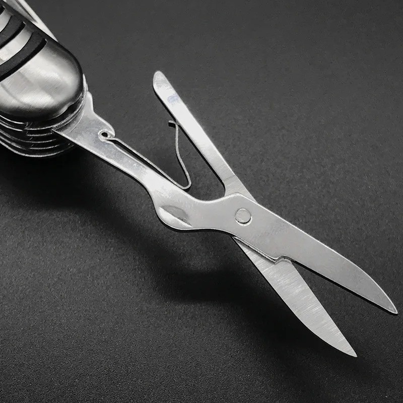 11-in-1 Multifunctional Pocket Knife – Stainless Steel Folding Tool for Camping