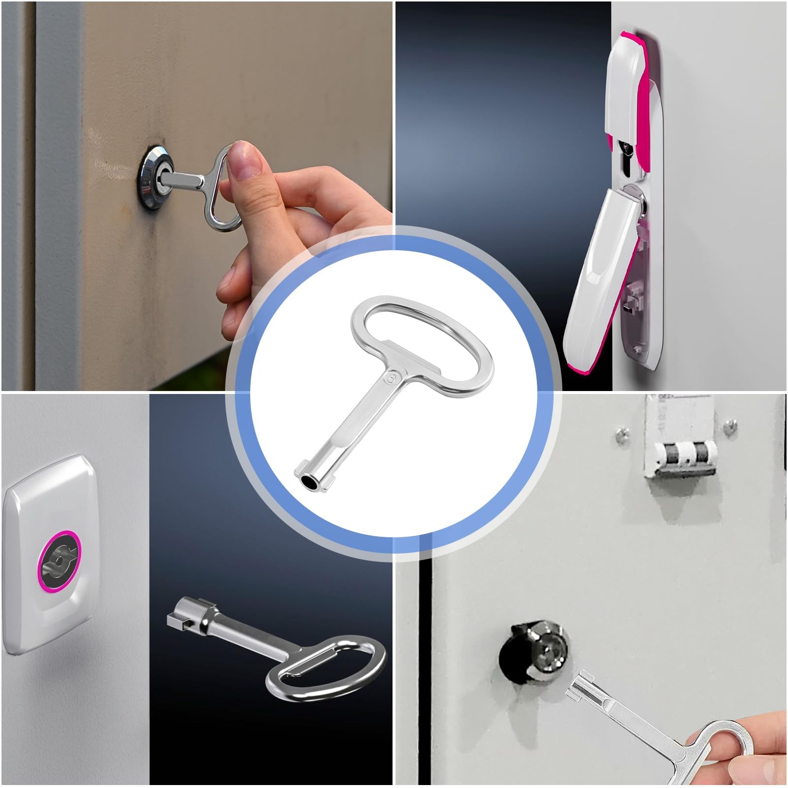 6mm Hole Electrical Cabinet Key for Switchgear Cabinets, Control Cabinets, Ne…