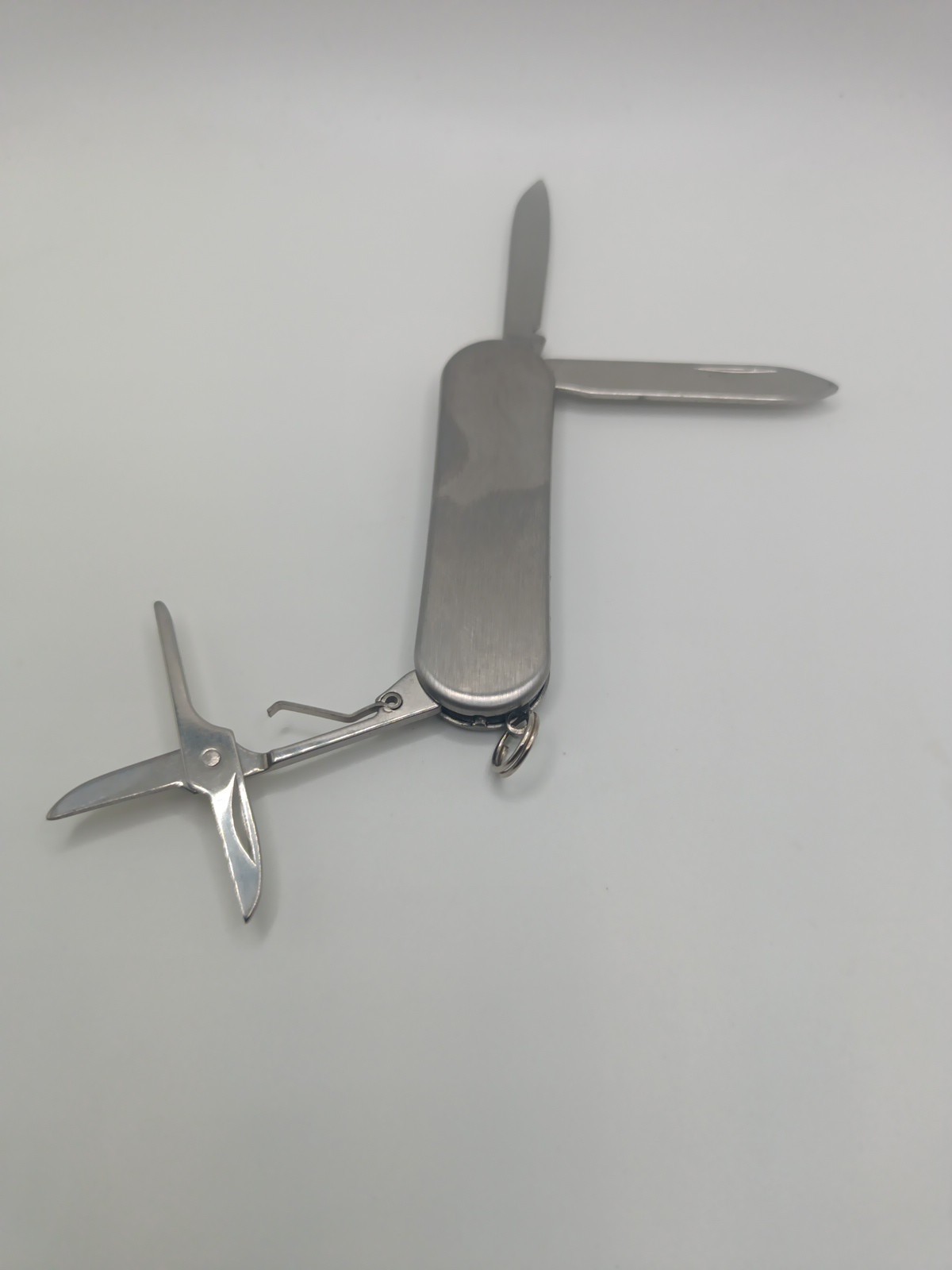 Carolina Knife & Tool Basic Stainless Steel Key Chain Tool Scissors/2 Blades NIB