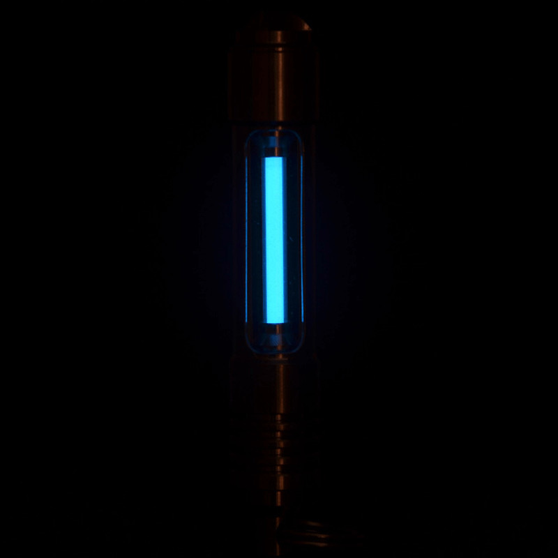 1 Pcs 3*22.5mm Titanium Luminous Tube Pendants Paracord Beads Key Ring Pendants