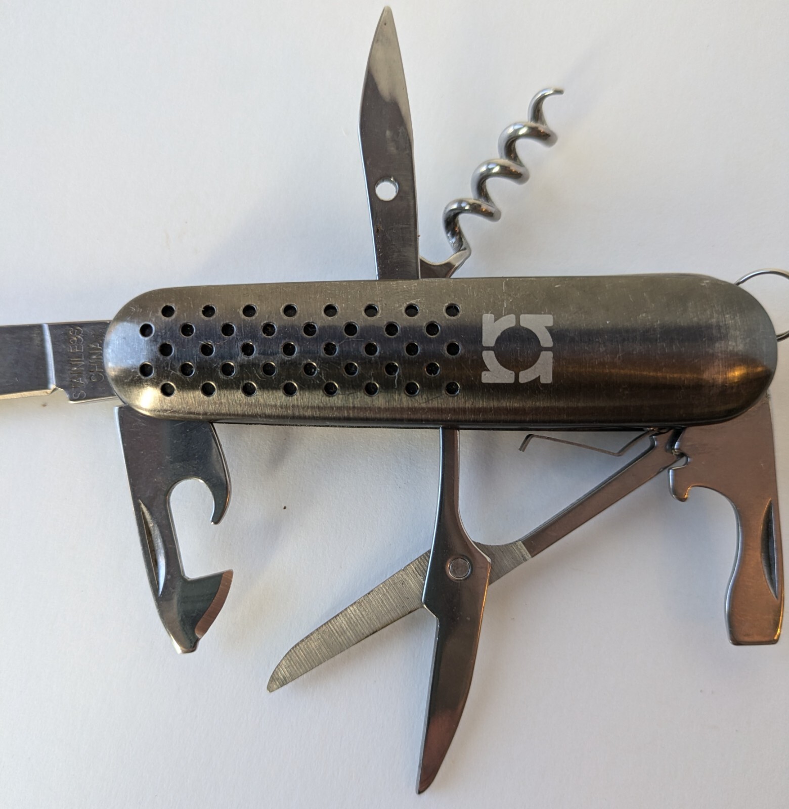 Stainless Steel Muti-Purpose Function Folding Pocket Knife 6 in One Tool