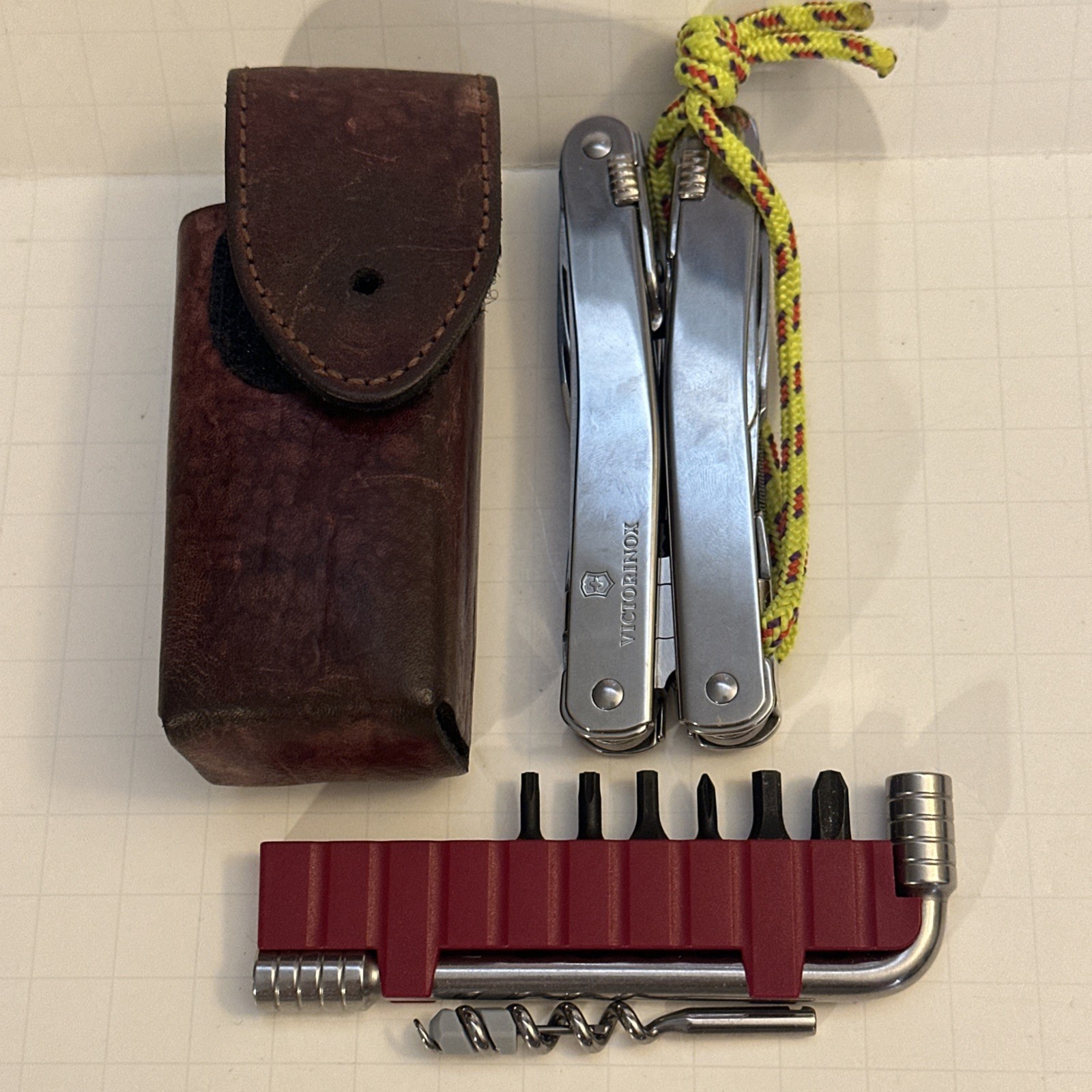 Victorinox SwissTool SPIRIT Plus Tool With Leather Pouch