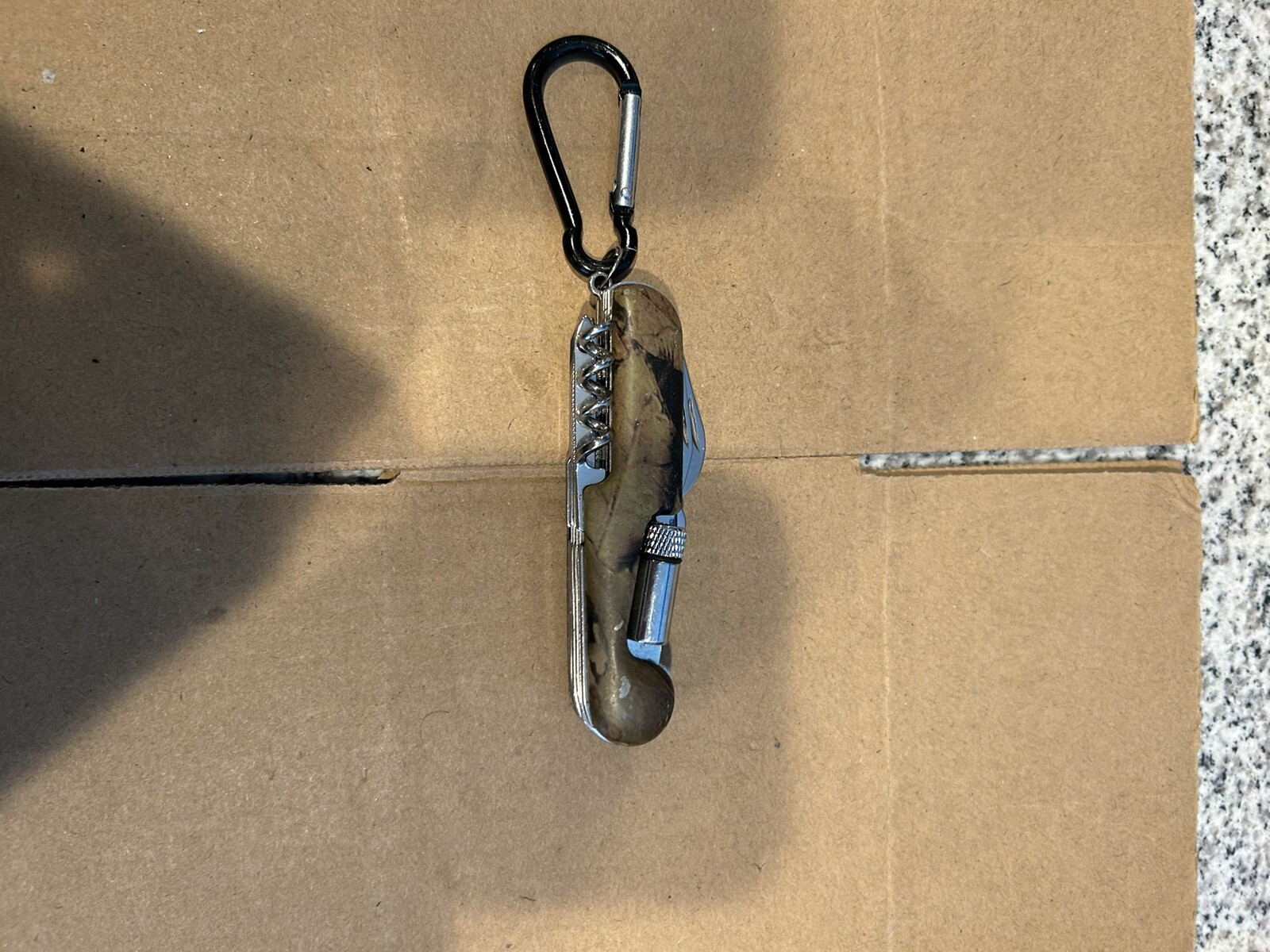 Multi Tool SAK Camo Plastic Handle Scissors Corkscrew
