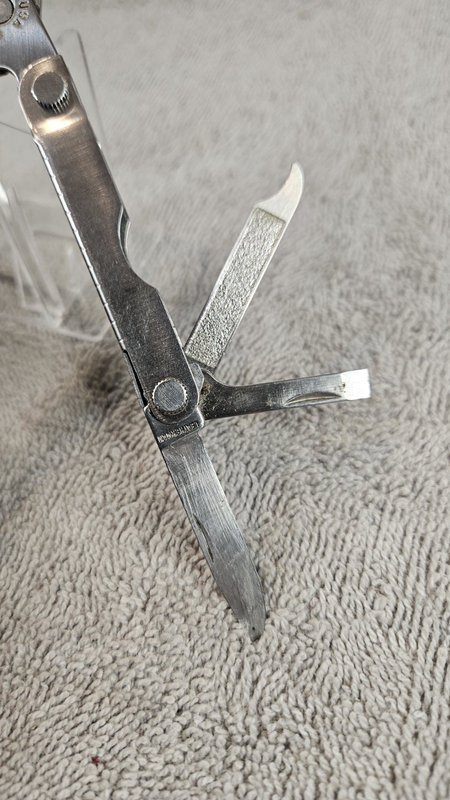 Leatherman Micra MultiTool Made In USA Scissors Knife Tweezers File Etc SEE PICS