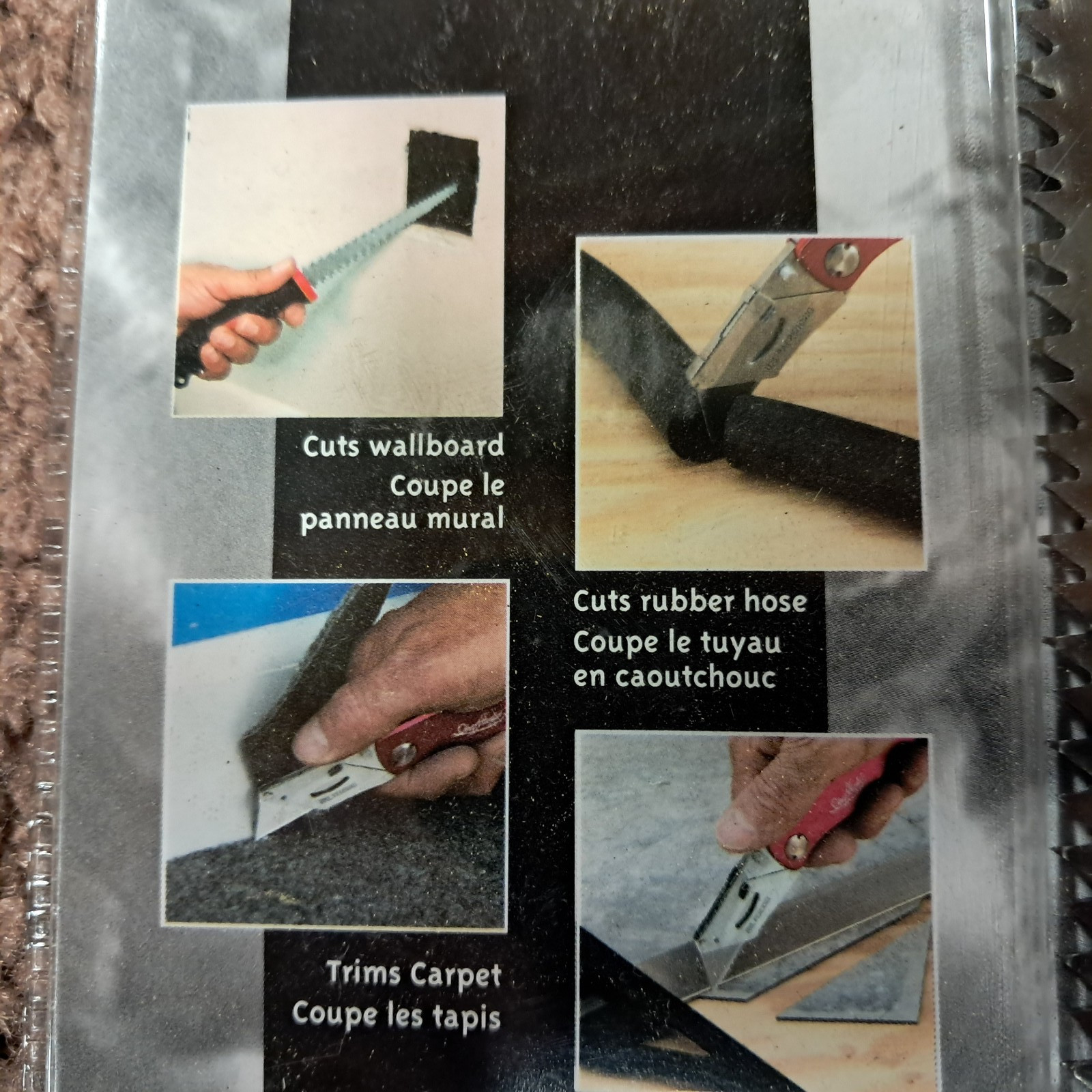 Sheffield Cutting Tool Set 6 inch Wallboard Saw Folding Lock Knife & Sheath