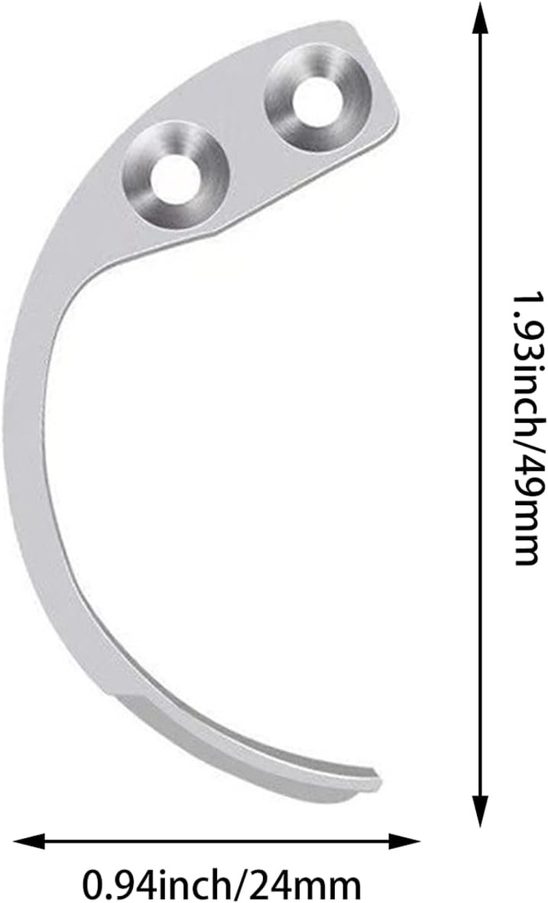 2 Pcs Portable Stainless Steel Special Tools, Supermarket & Clothing Hooks (Silv