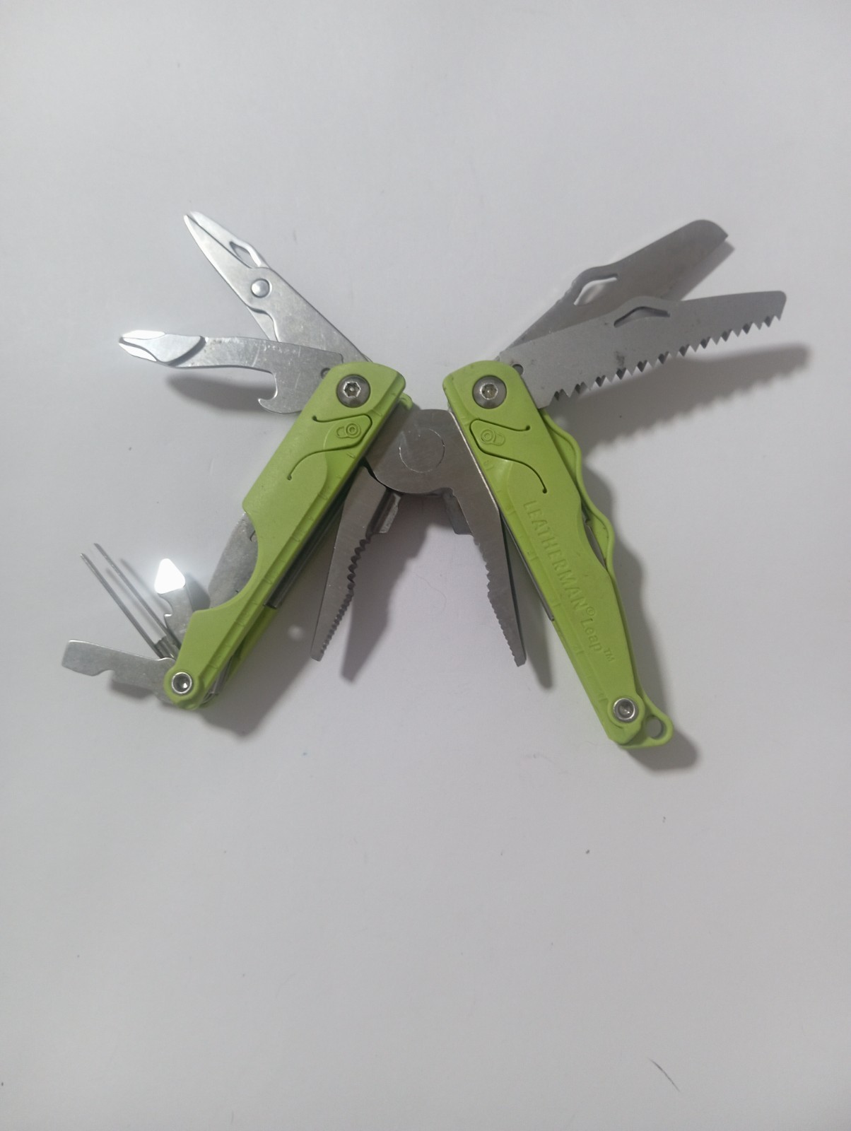 🔥🔥🔥 Leatherman Leap Green Multi Tool Retired Very Rare