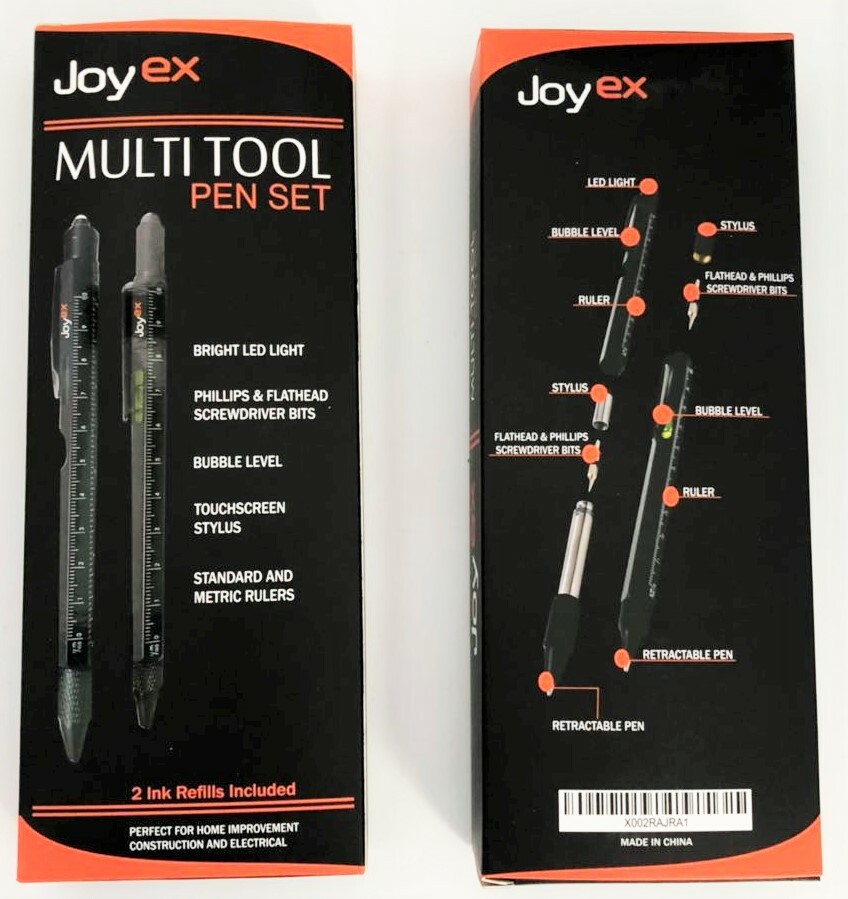 Multitool Pen Set Gift for Men, Gift for Dad, Pen with LED Light, Touchscreen