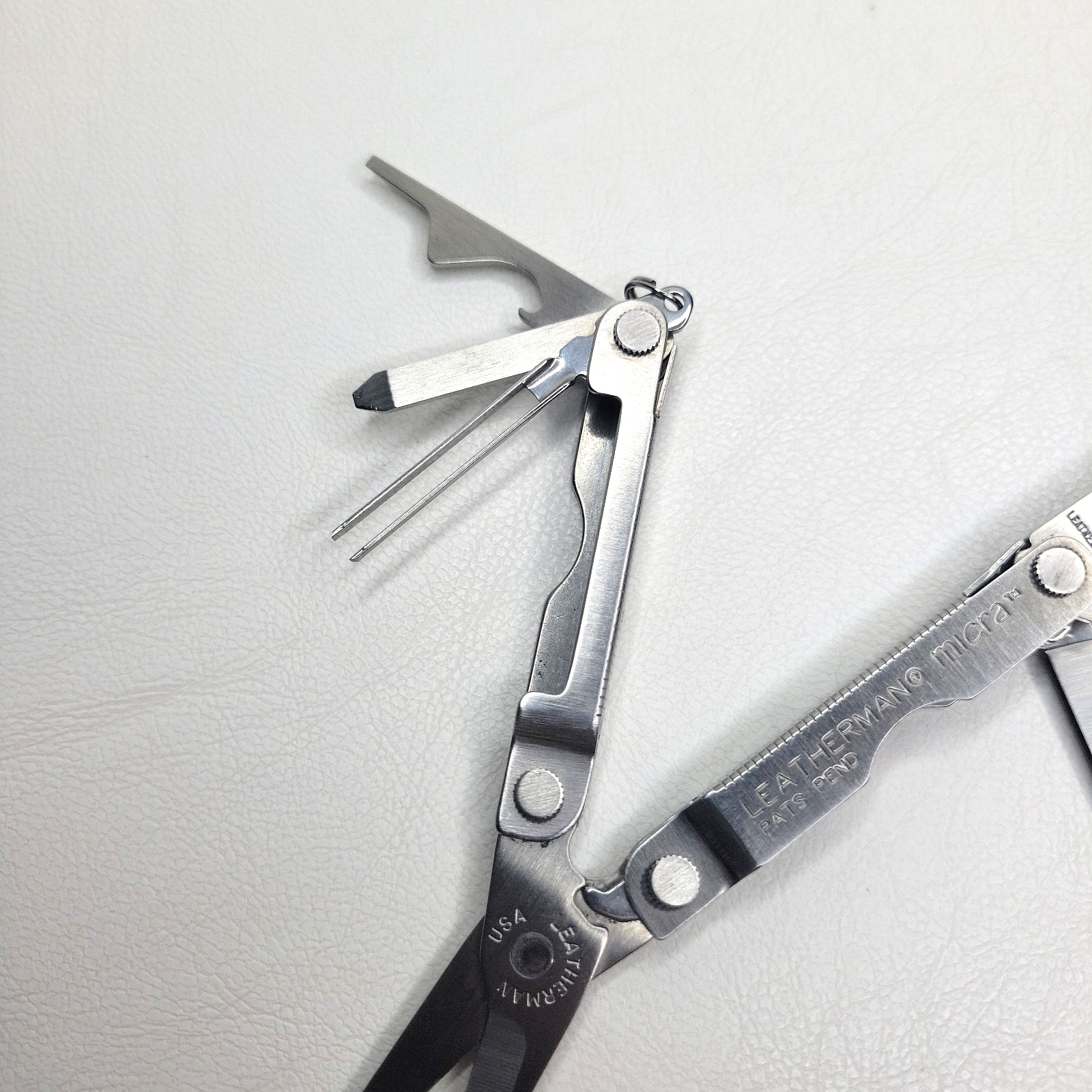 Vintage 1998 Leatherman Micra Multi-tool USA Made Scissors Tweezers File Blade +