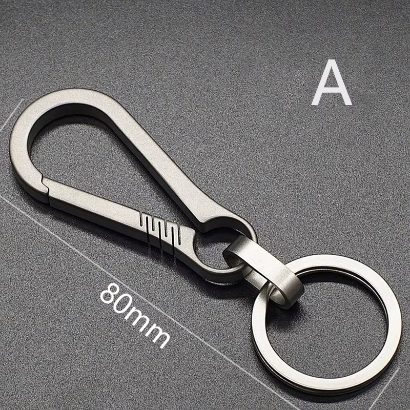 Titanium Buckles EDC Outdoor Tool Titanium Alloy Keychain Tiranium Buckle Key Ri
