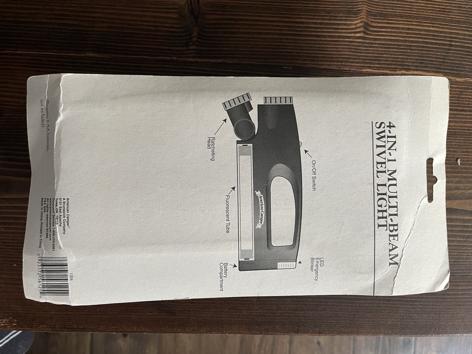 American Camper 4-In-1 Multi-Beam Light Swivel NIB