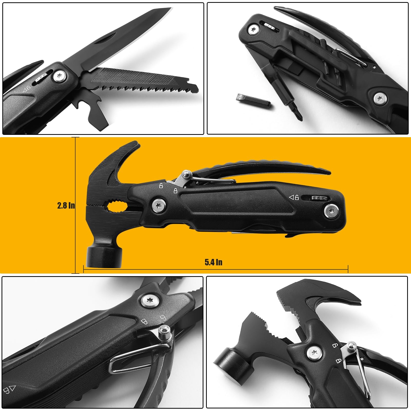 hammer multitool 14-in-1 multitool for men camping multitools outdoor wrench …