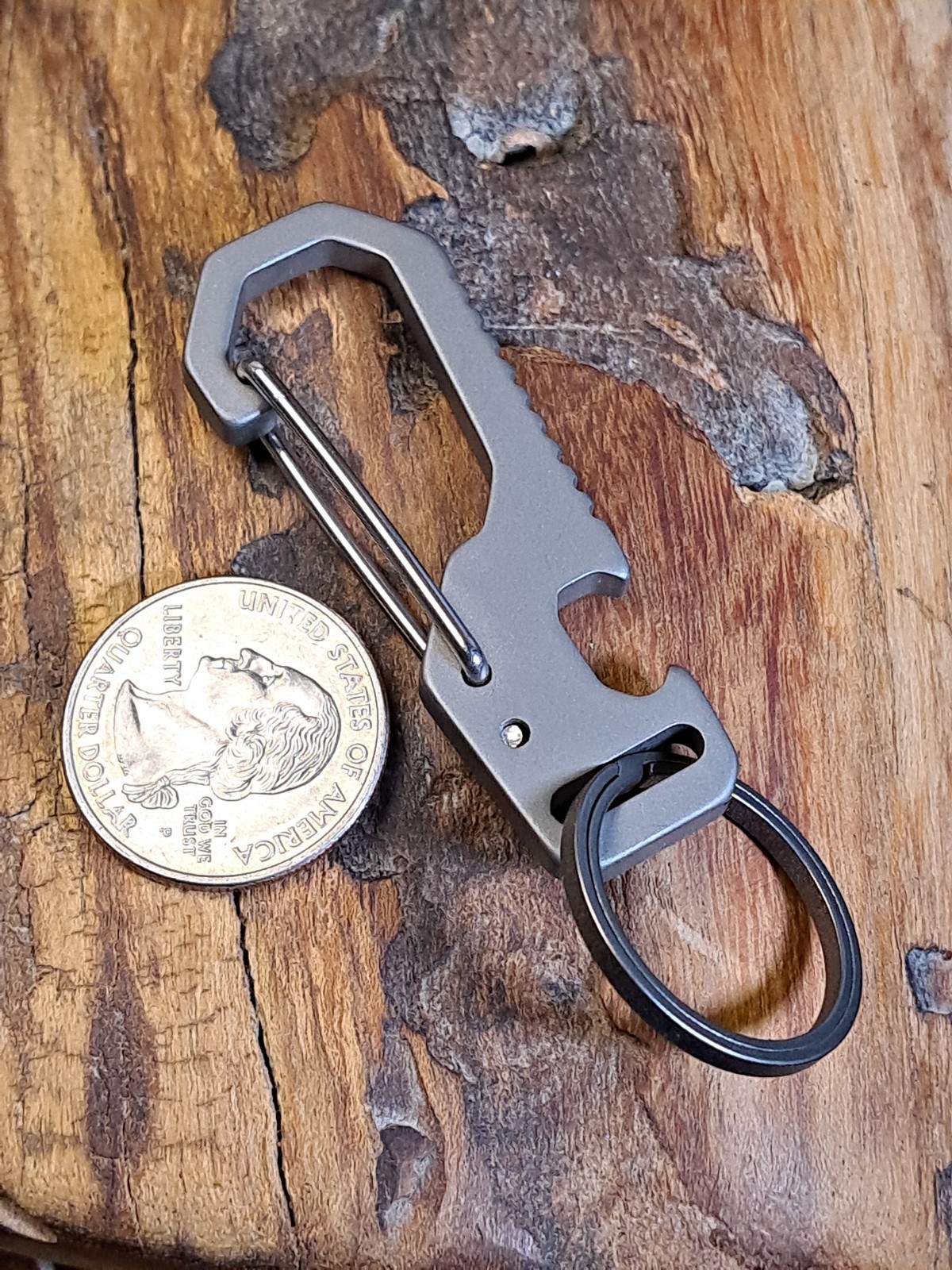 Hiking Series Pro Titanium Carabiner Keychain Multi-Tool