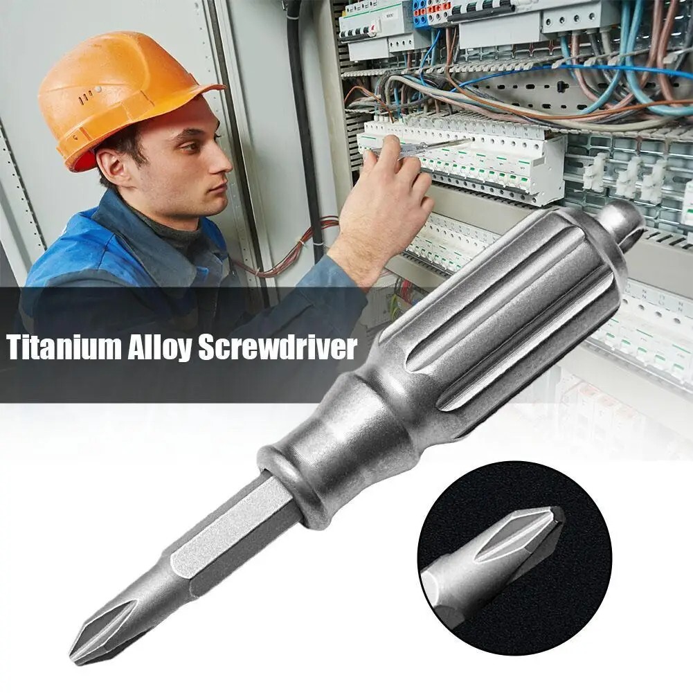 Edc Mini Titanium S2 Steel Screwdriver Portable Keychain Outdoor Pocket Tool