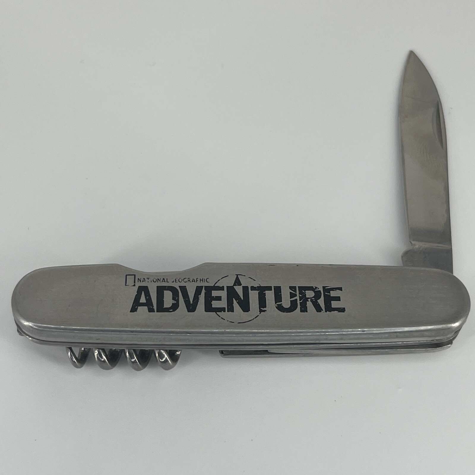 National Geographic Adventure Folding Knife Multi-Tool Bottle Opener Corkscrew
