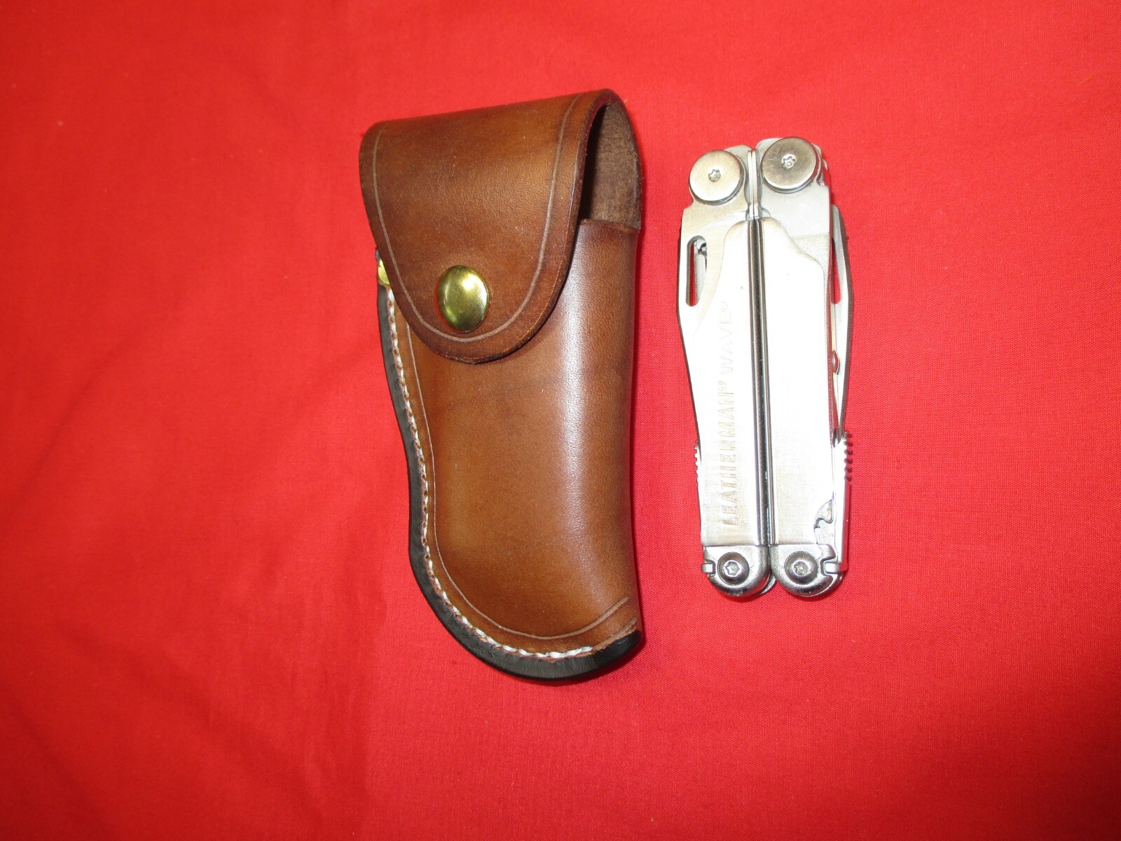 Leather Sheath for LEATHERMAN WAVE MULTI TOOL Western Holster Shaped