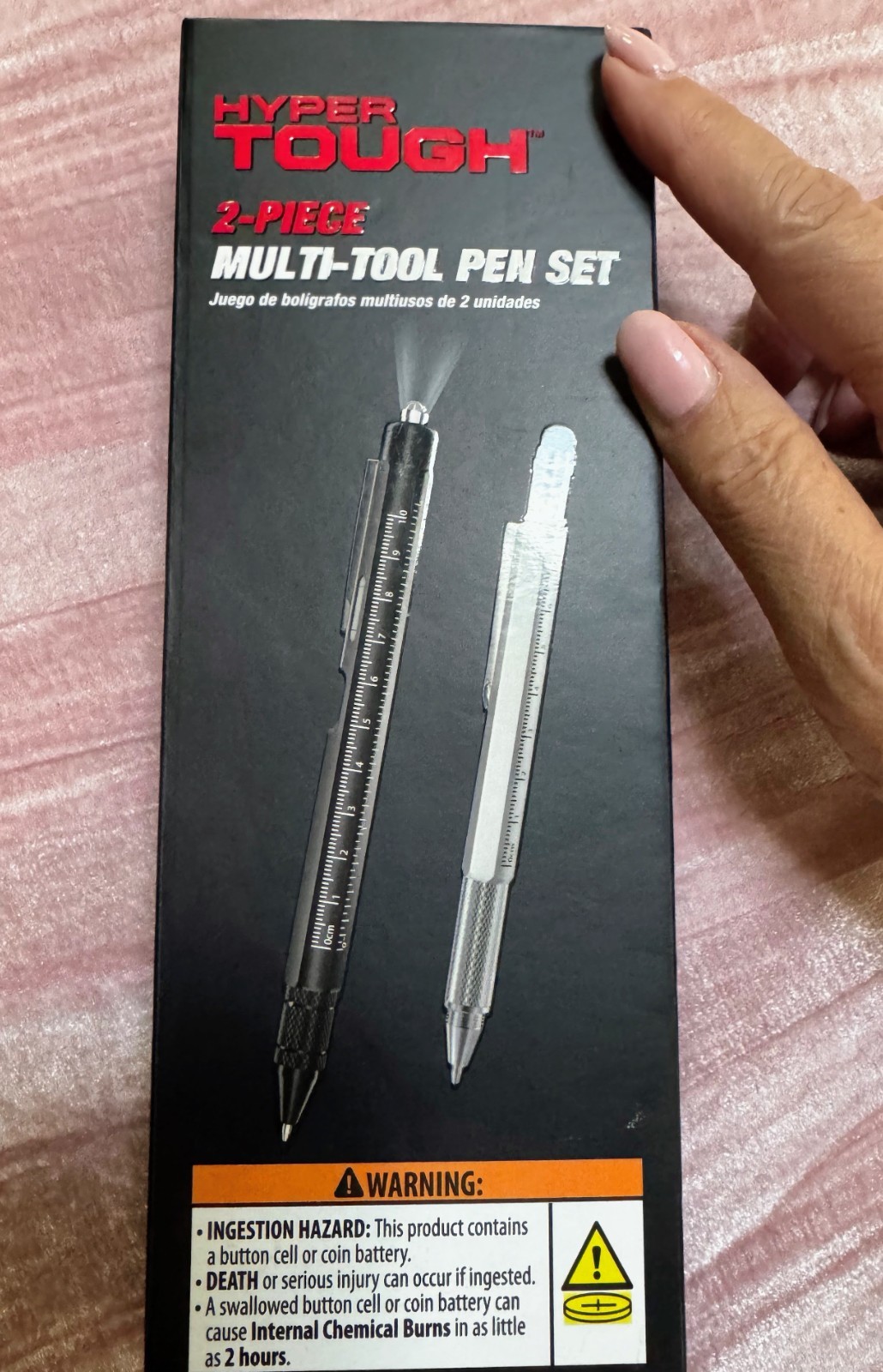 Hyper Tough 2-Piece Multi-Tool Pen Set Black NEW in BOX