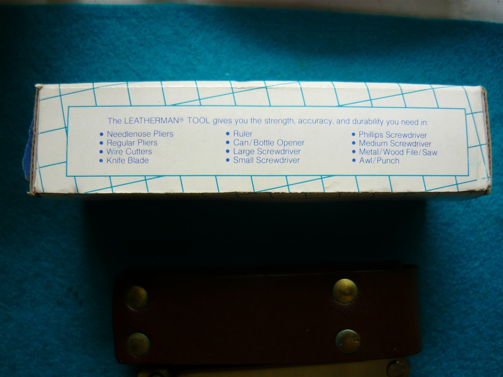***Leatherman BIG LETTER PST Multi-Tool -Japan NIB***Dk Brown sheath