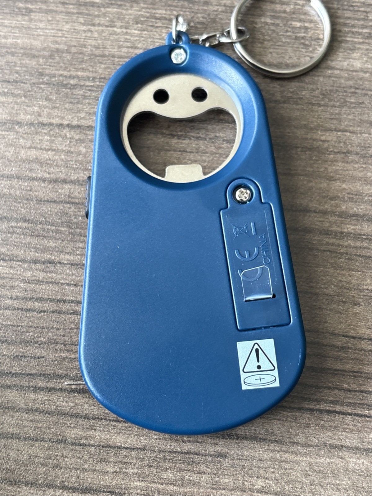 Santa Fe Tourism Blue Multi Tool Keychain Bottle Opener Light Tape Measure