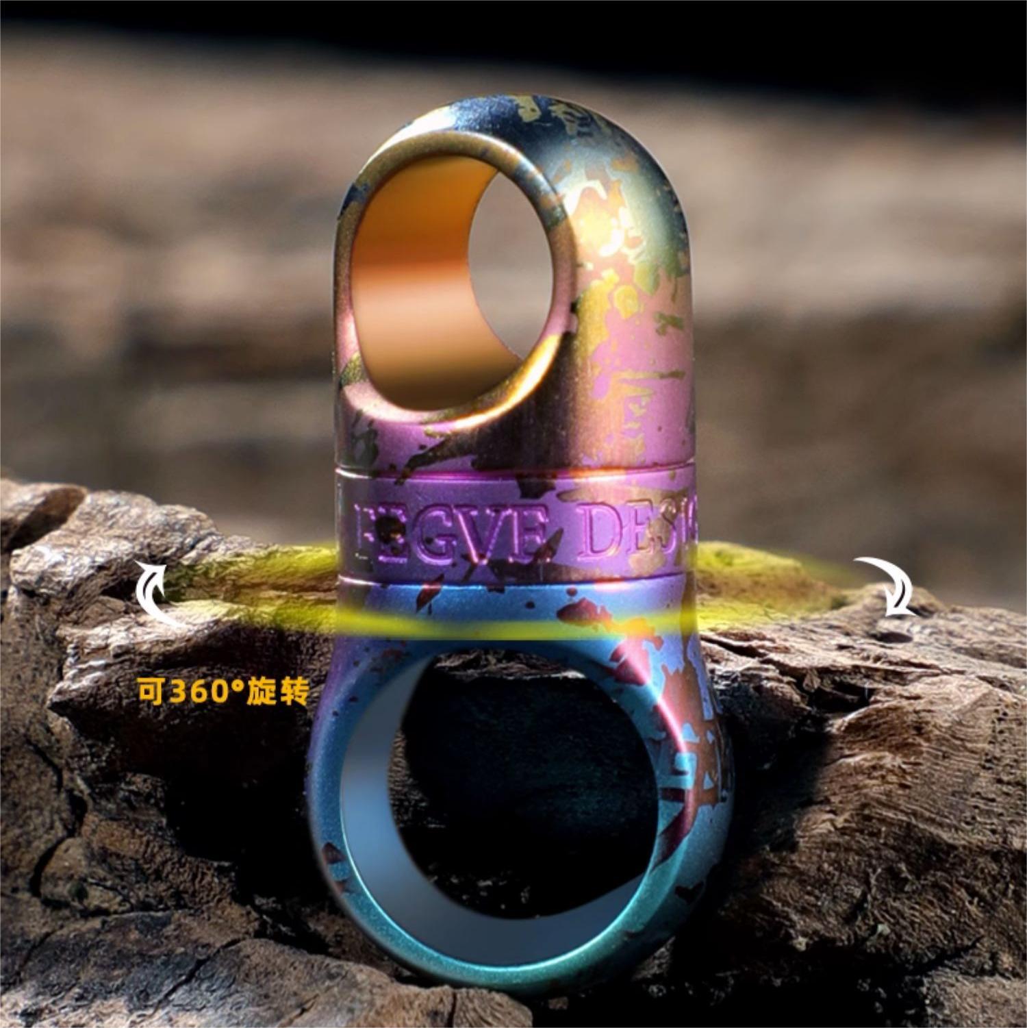 Titanium Alloy Swivel Key Chain Ring Keychain Connector 360° Rotatable Joint