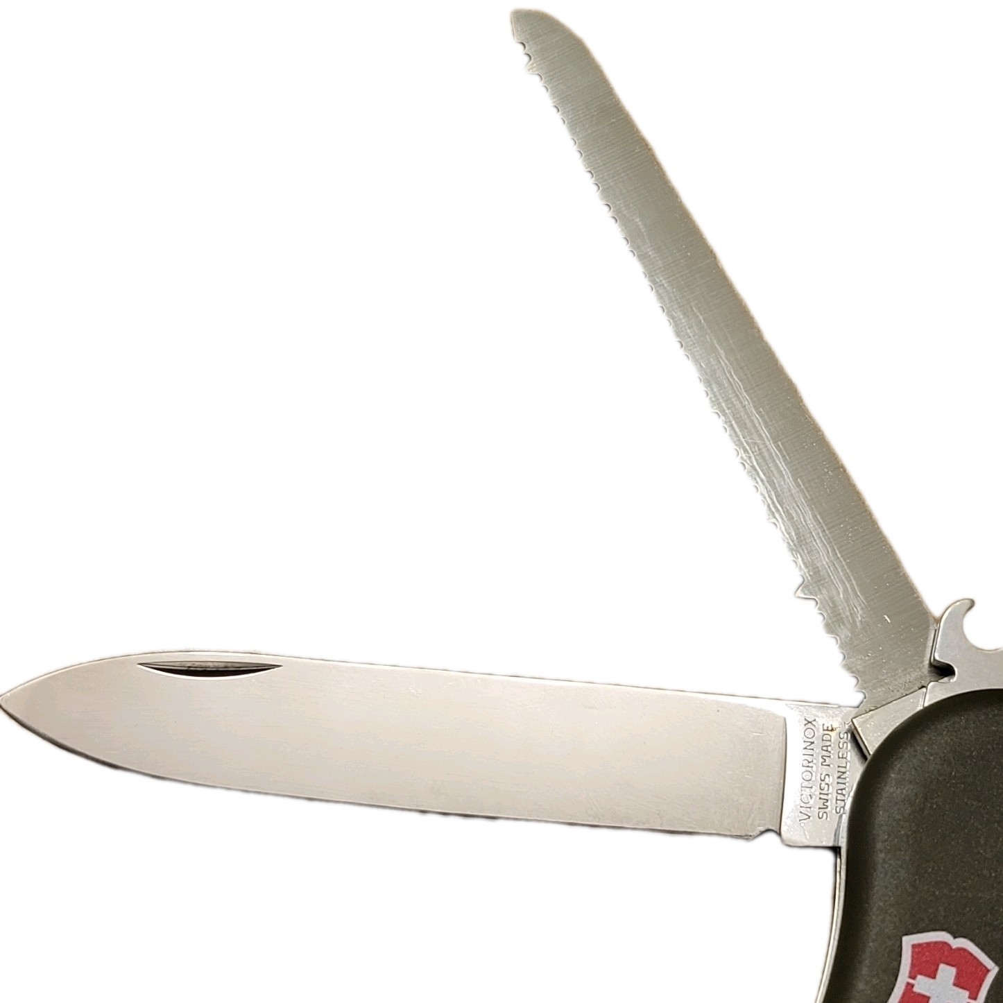 Victorinox Hunter Swiss Army Knife Olive Drab 0.8873.4 W/Sheath Great Condition