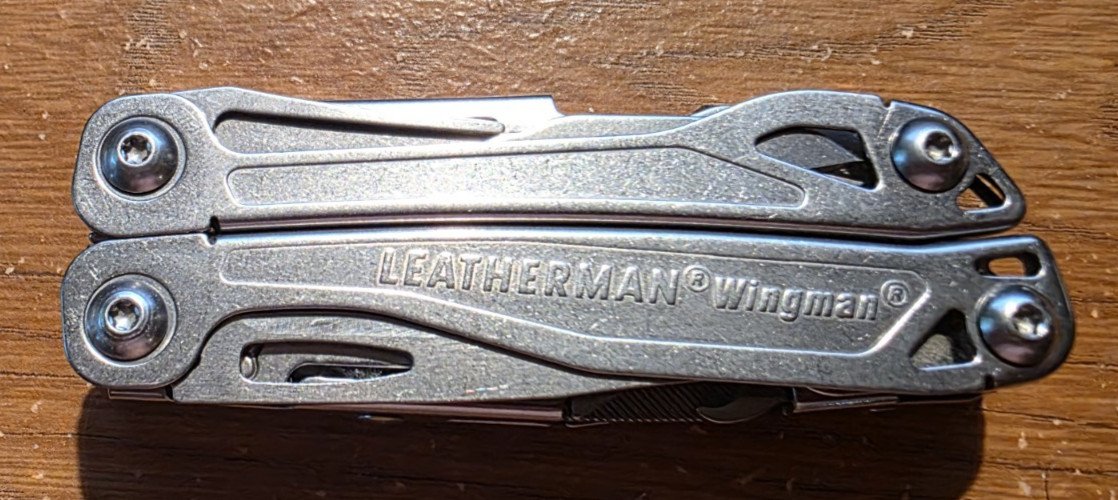 Leatherman Wingman Stainless Steel Silver Multi Tool Pliers,Scissors,Combo Blade