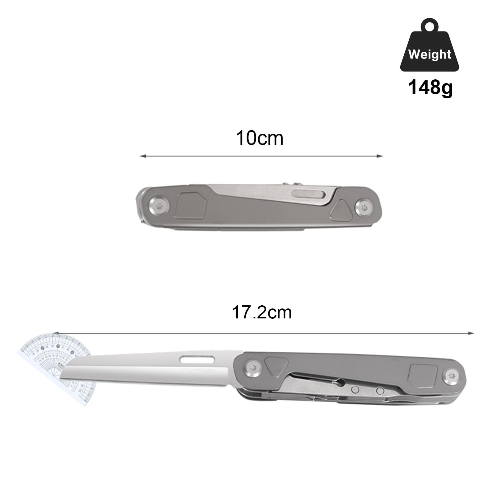 Multitool, 9in1 Pocket Tool, Stainless Steel Multi Tool with Scissors, Bottle Opener…
