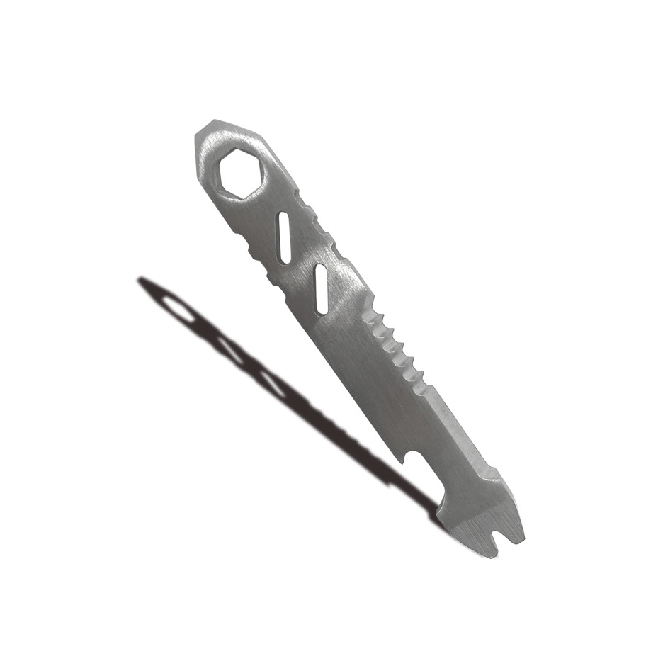 1pc Mini Stainless Steel Crowbar Multi-Tool Allen Wrench Bottle Opener – NEW