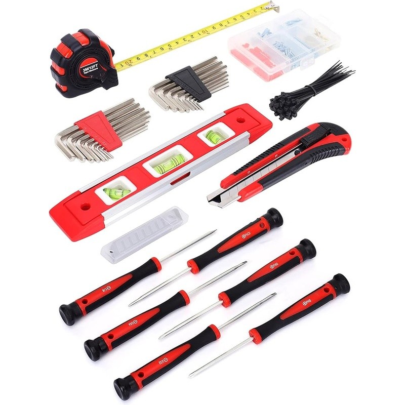 Comprehensive Hand Tool Set W/ Pliers Wrench Screwdriver Utility Knife Tool Bag