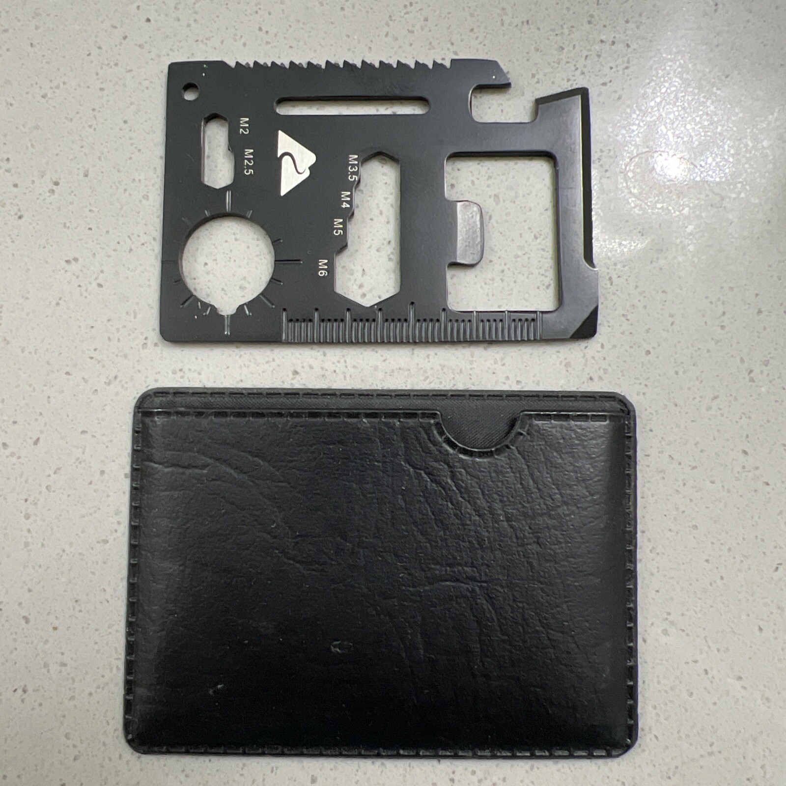 Multi-Purpose 11-in-1 Black Stainless Steel Pocket Survival Tool