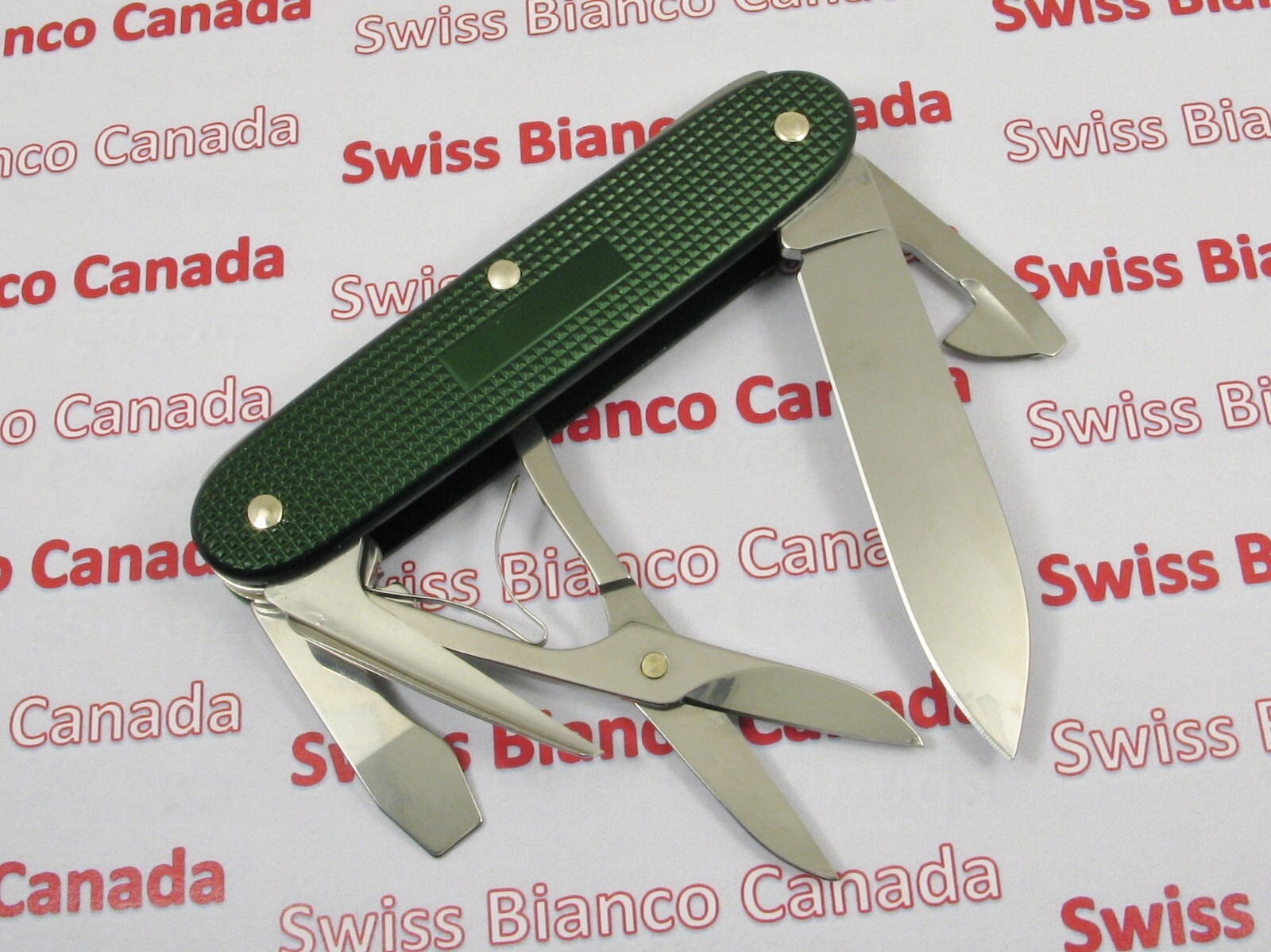Swiss Bianco Exclusive Victorinox Pioneer X Forest Green Alox Swiss Army Knife