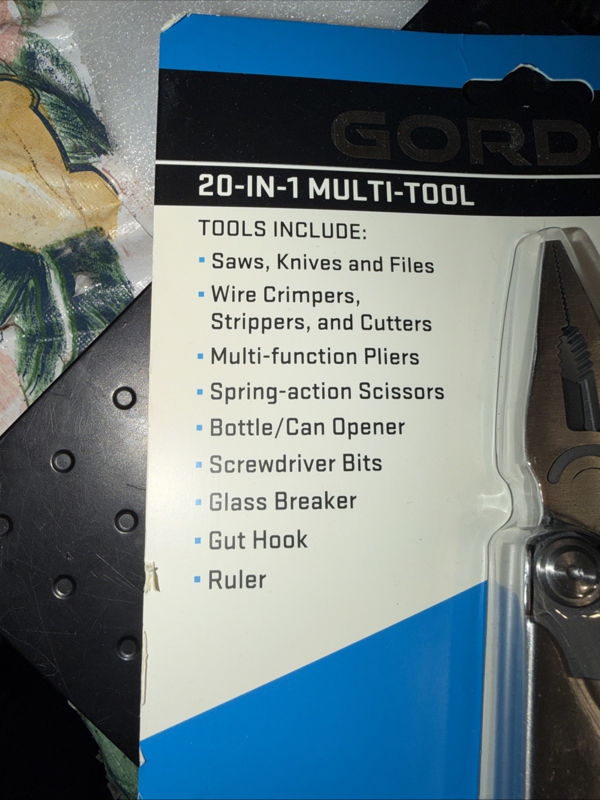 Gordon 20-in-1 Stainless Steel Multi Tool w/Sheath New In Package