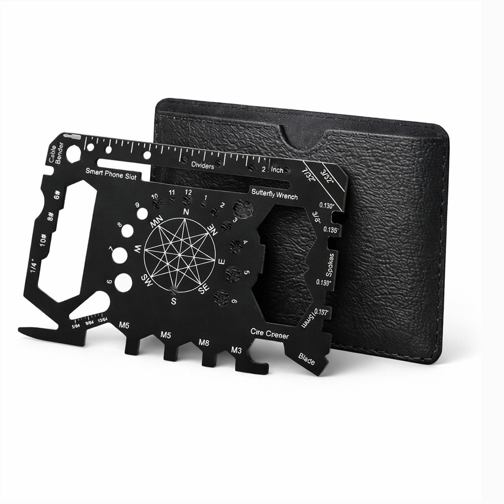 Survival Multitool Card Credit Card Size Wallet Multi tool EDC Tool Camping Gear