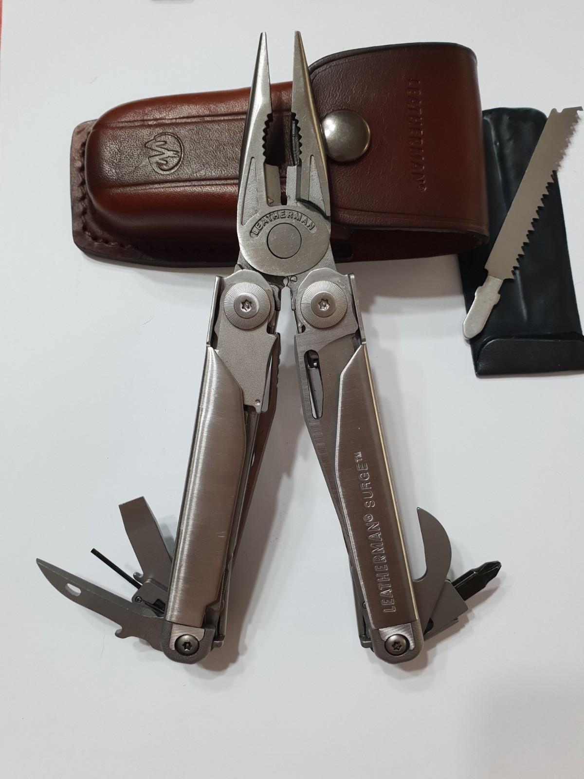 🔥🔥🔥 Leatherman Surge Gen1 Large Leather Sheath Retired Collectable Very Rare